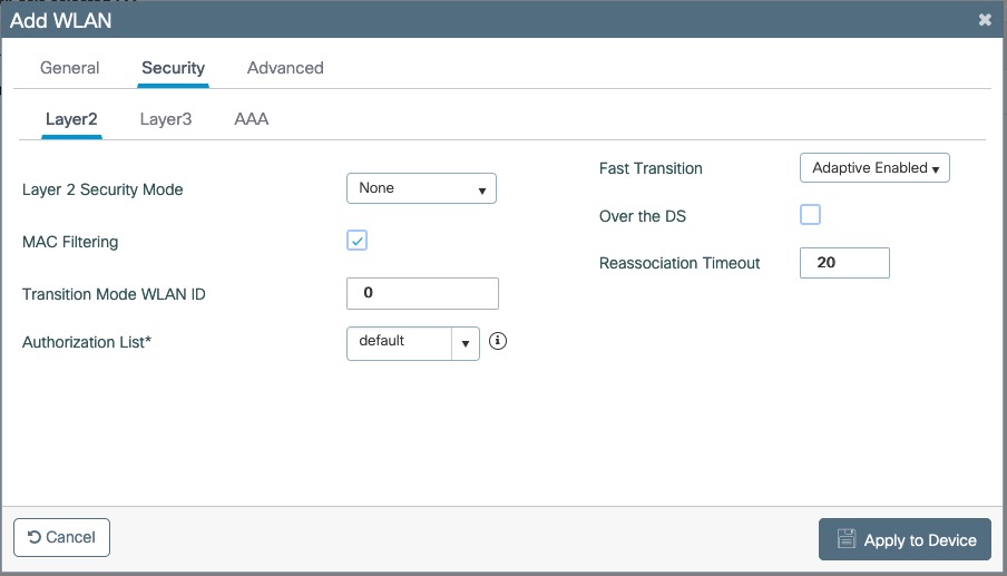 Add PF-Open WLAN